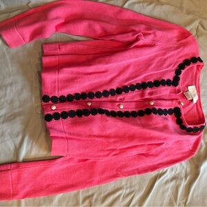 Kate Spade Pink Sweater with Black Accents